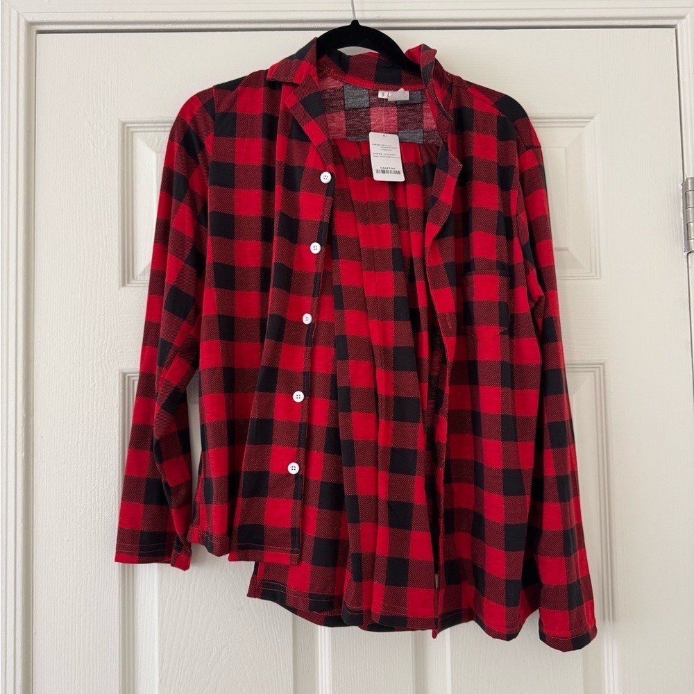 NWT Christmas Matching Flannel Pajama Set
